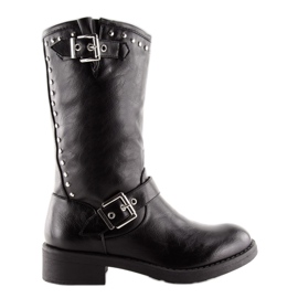 Schwarze Stiefel für Damen 7317-PG Schwarz