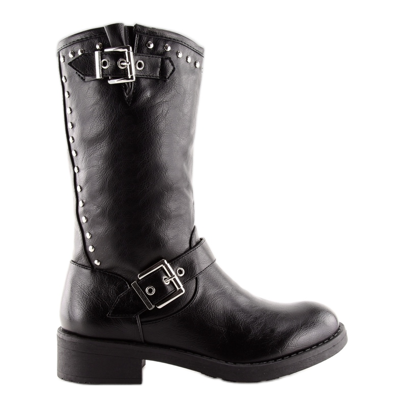 Schwarze Stiefel für Damen 7317-PG Schwarz