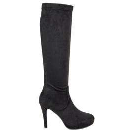 Small Swan Sexy Damenstiefel schwarz