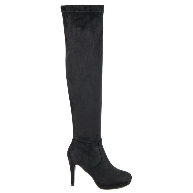 Small Swan Overknee-Stiefel schwarz