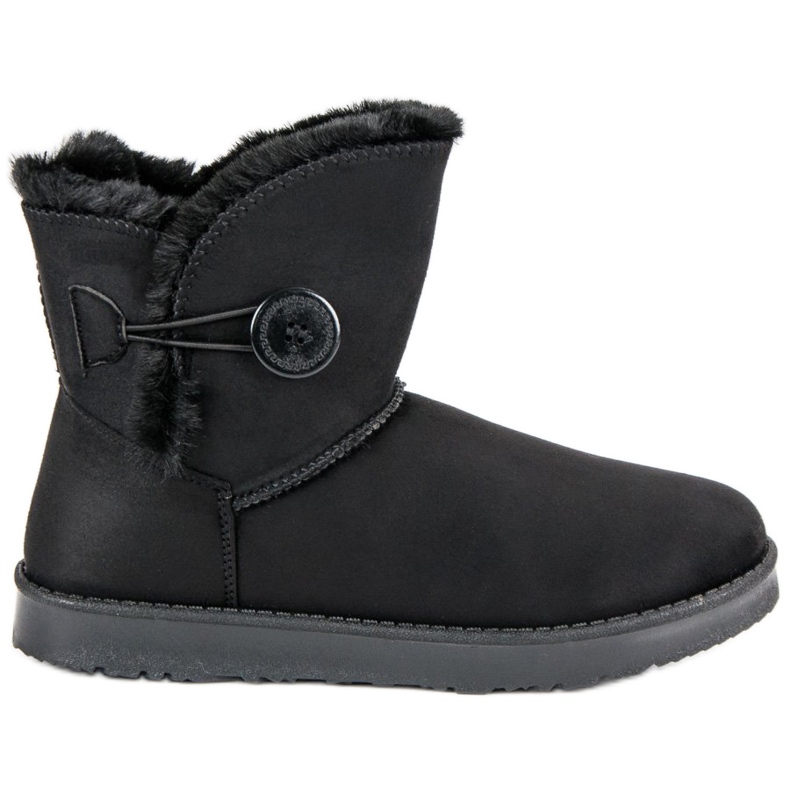 Kylie Wildleder Mukluki schwarz