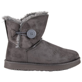 Kylie Wildleder Mukluki grau