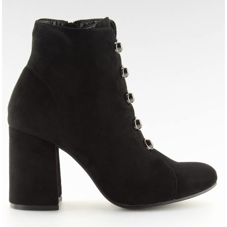 Schwarz OM-15 Schwarze Stiefel mit hohen Absätzen