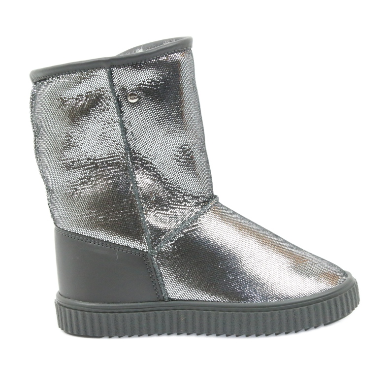 Lederstiefel Bartek 477750 Naturwolle silber- grau