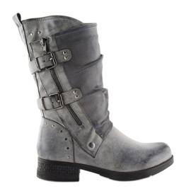 Graue Militärstiefel GD-ZN78 Grau