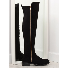 Oberschenkel mit elastischem Oberteil schwarz