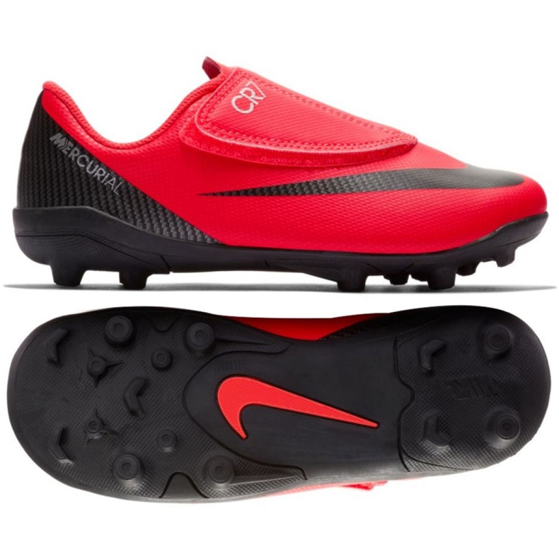 Nike Mercurial Vapor 12 Club Ps V CR7 Mg Jr AJ3096-600 mehrfarbig rot