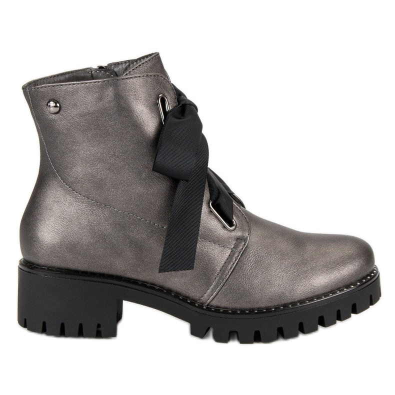 Filippo Warme Stiefel Arbeiter grau