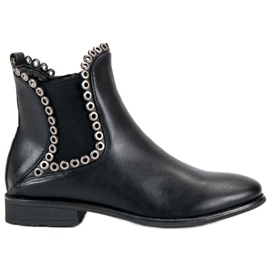 Filippo Lässige Chelsea-Boots schwarz