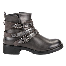 Sixth Sense Rockstiefel grau