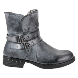 Forever Folie Blaue Arbeiterstiefel