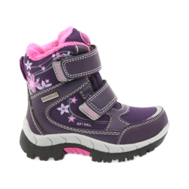 American Club American Boots Winterstiefel mit 3121 Membran lila