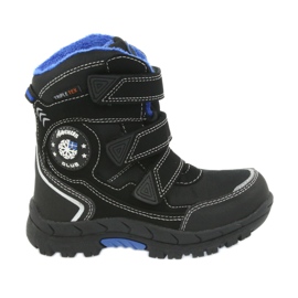 American Club Stiefel mit Membran American 0926 schwarz blau