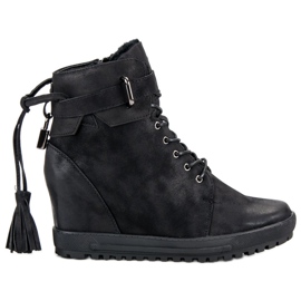 Filippo Schnürstiefeletten schwarz