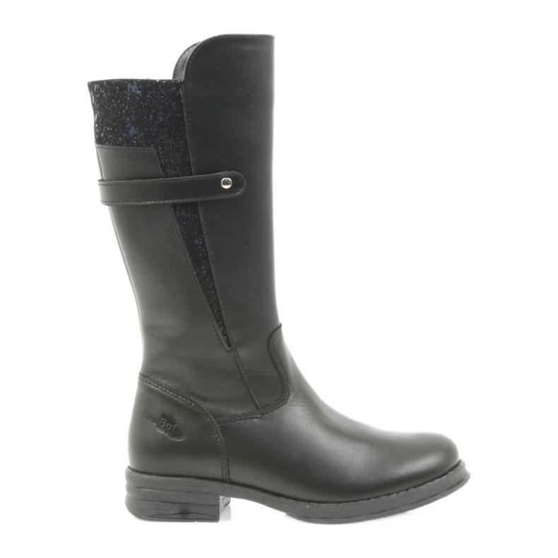 Ren But schwarze lange Stiefel 4371 navy blau