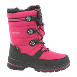 American Club Amerikanische Winterstiefel mit 702SB Membran schwarz rosa