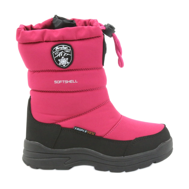 American Club Amerikanische Winterstiefel mit 801SB Membran schwarz rosa
