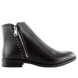 Schwarze Chelsea-Stiefel für Damen 0-257 Schwarz