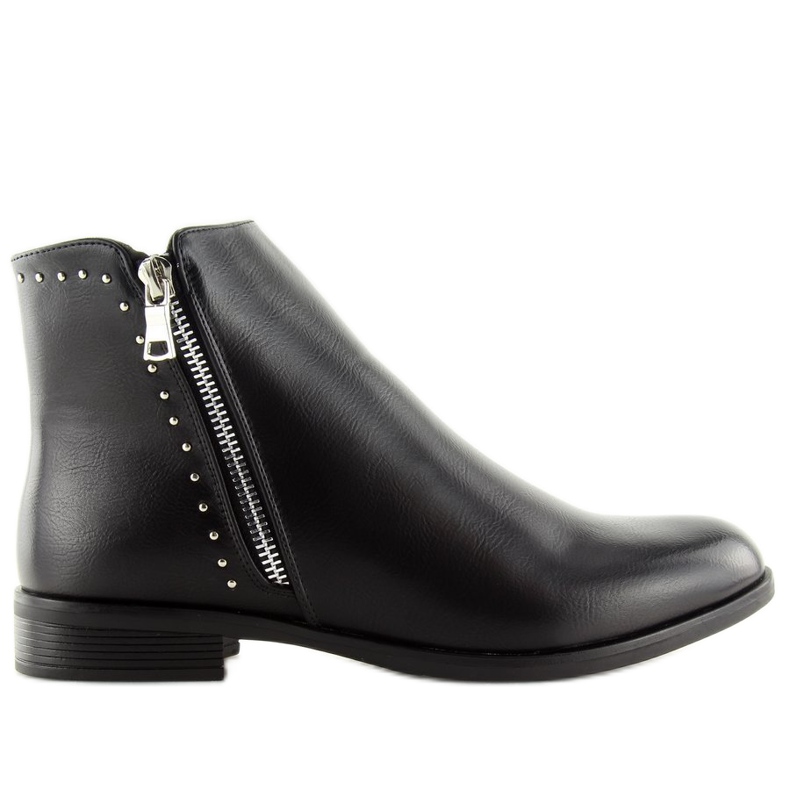 Schwarze Chelsea-Stiefel für Damen 0-257 Schwarz