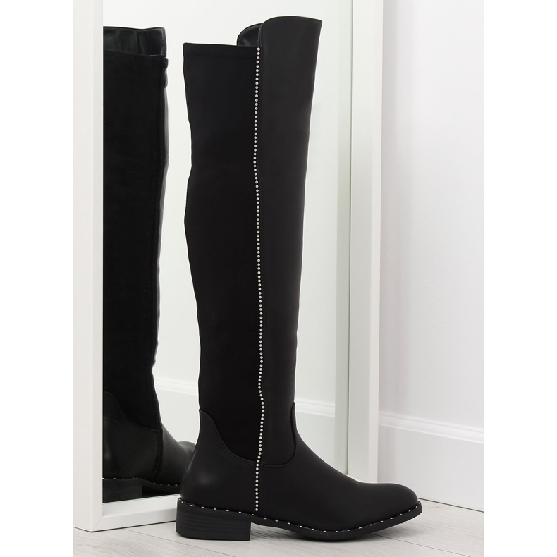 Offiziere mit elastischem Obermaterial schwarz 7533-PG Black