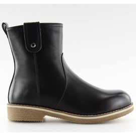 Stiefeletten flach schwarz 0-253 schwarz