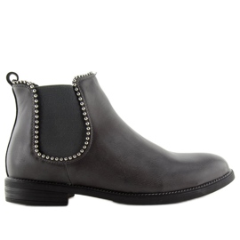 Graue Chelsea Boots für Damen 1003-PA Grau