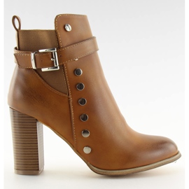 Stiefel mit hohen Absätzen camel 88073 braun