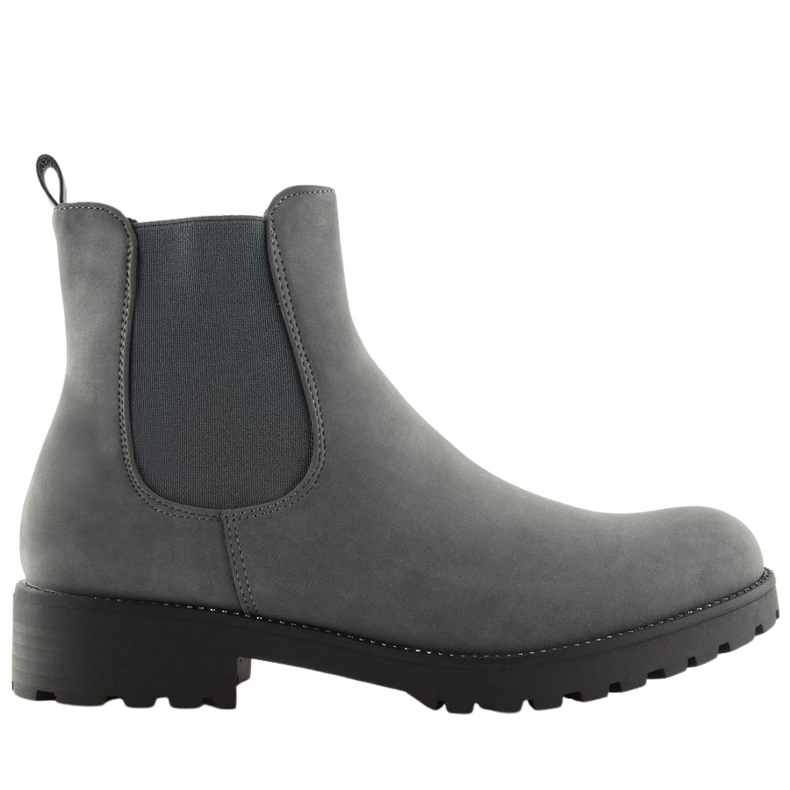 Graue Chelsea Boots für Damen SP16 Grau