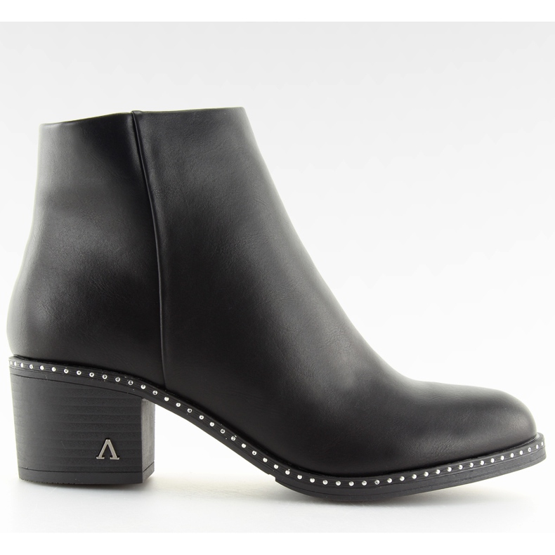 Stiefel mit stabilem Absatz schwarz BH120-KB