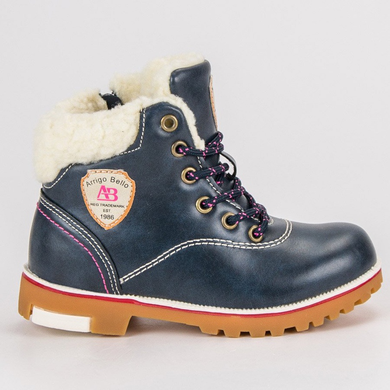 Arrigo Bello Winterstiefel mit Schaffell blau
