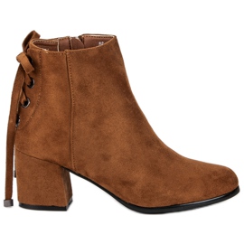 Wildlederstiefel für Damen braun