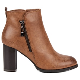 Super Mode Kamel High Heels braun