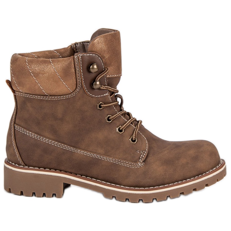 Super Me Geknotete Trapper braun