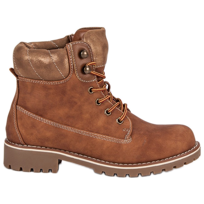 Super Me Geknotete Trapper braun