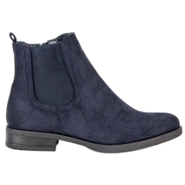 Chelsea-Stiefel aus Wildleder blau