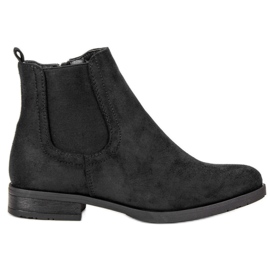 Chelsea-Stiefel aus Wildleder schwarz