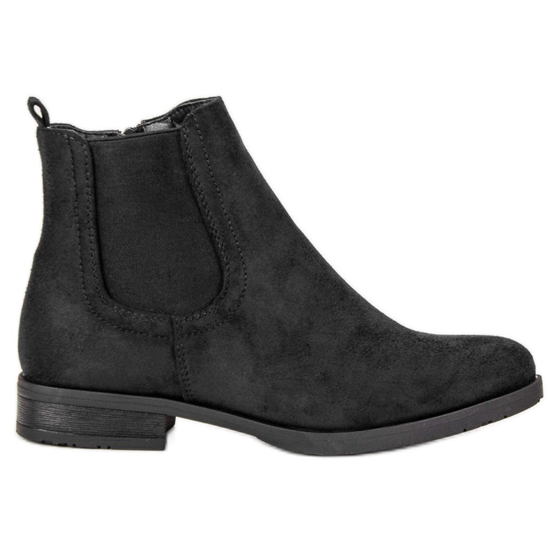 Chelsea-Stiefel aus Wildleder schwarz