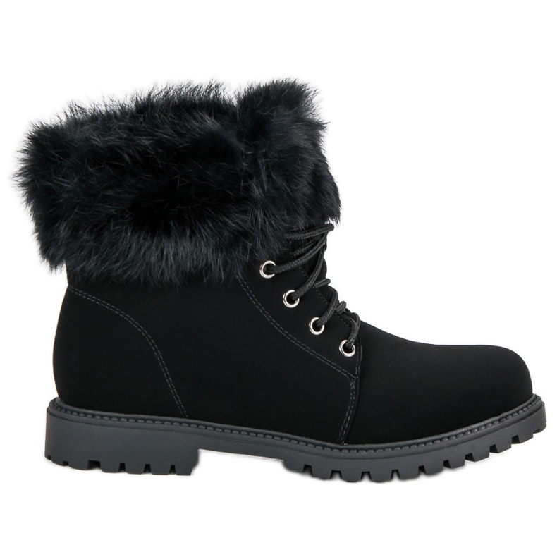 Nio Nio Schwarze Trapper mit Fell