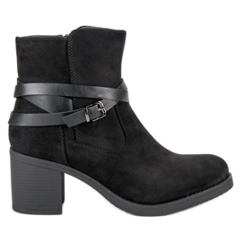 Super Mode Wildleder Stiefeletten schwarz