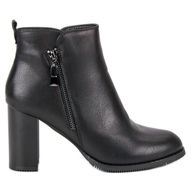 Super Mode Schwarze Stiefel mit hohen Absätzen