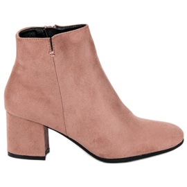 Nio Nio Klassische Wildlederstiefel rosa