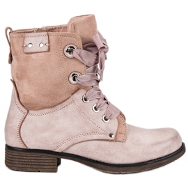 Bestelle Puderbeutel aus Wildleder mehrfarbig rosa