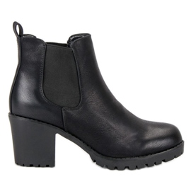 Super Me Chelsea-Boots auf der Plattform schwarz