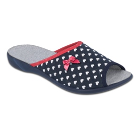 Befado Damenschuhe PU 254D099 weiß marineblau