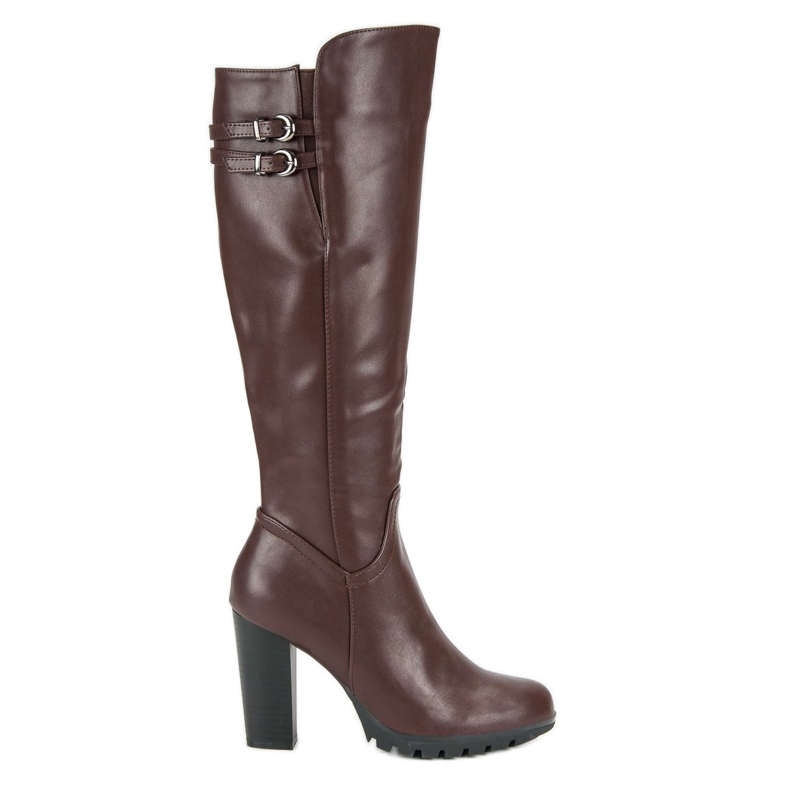 Cm Paris Klassische Stiefel mit hohen Absätzen braun