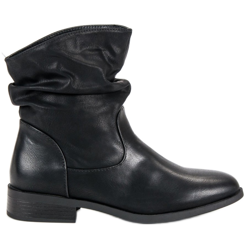 Super Me Klassische schwarze Stiefel