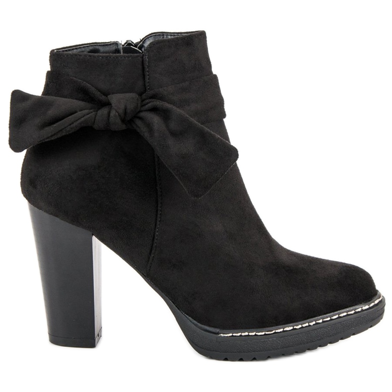 Cm Paris Chelsea-Boots aus Wildleder mit Schleife schwarz