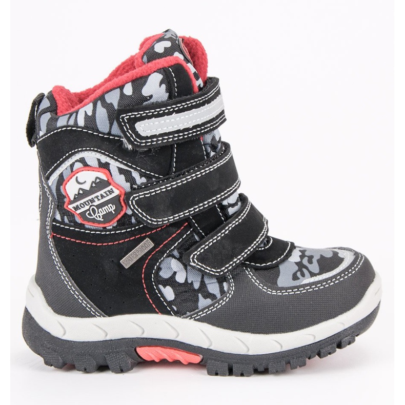 American Club Schwarze amerikanische Schneestiefel