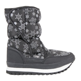 Warme Winter-Schneestiefel schwarz