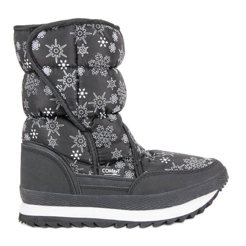 Warme Winter-Schneestiefel schwarz